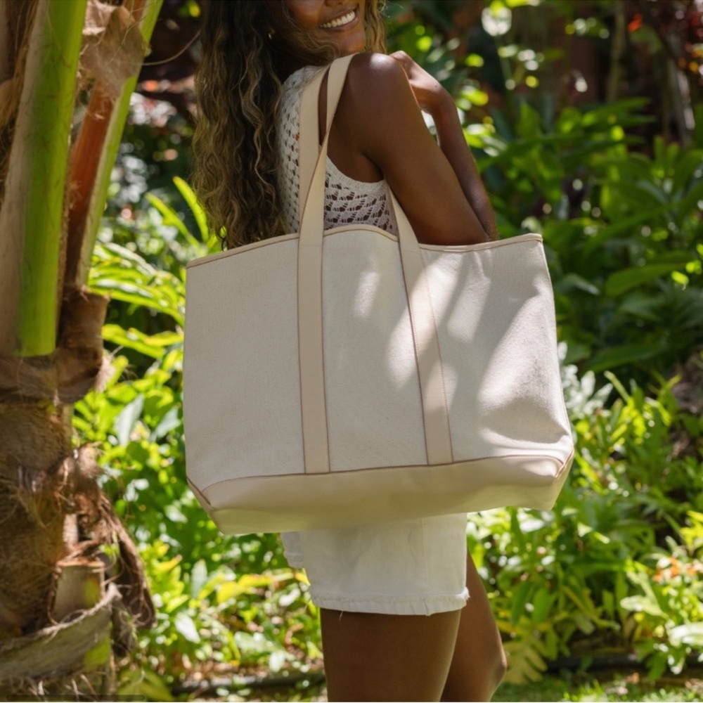 Stoney Clover White and Cream Tote Bag